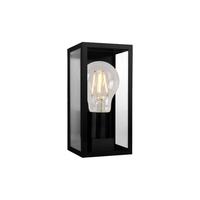 Applique esterno Picasso nero IP44 1 x E27