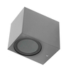 Applique esterno quadrato impermeabile IP54 1 x GU10 grigio
