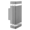 Applique esterno Tintoretto grigio chiaro impermeabile IP54 2 x GU10