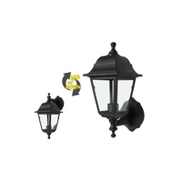 Applique esterno Zeus nero IP44 1 x E27