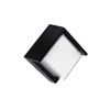 Applique Led 12W IP65 per esterno quadrato Bianco Neutro 4000K nero