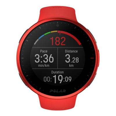 Polar Vantage V2 con sensore
di frequenza cardiaca H10, 
Sportwatch multisport premium,
 Rosso