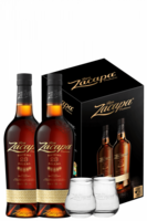2 Bottiglie Rum Zacapa 23 Anni Solera Gran Reserva 70cl (Confezione Con 4 Bicchieri)