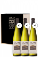 2 Sylvaner 2020 + 2 Riesling 2020 + 2 Pinot Grigio 2021 Juliane (Cassetta in Legno)