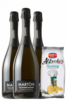 3 Bottiglie Valdobbiadene Prosecco Superiore DOCG Extra Dry Martòn + Amica Chips Rosmarino Alfredo