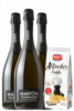 3 Bottiglie Valdobbiadene Prosecco Superiore DOCG Extra Dry Martòn + Amica Chips Tartufo Alfredo