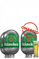 4 Fusti Heineken Blade 8 Litri + 1 OMAGGIO + 6 bicchieri Heineken Star 25cl