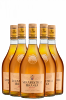6 Bottiglie Brandy Stravecchio Branca 1Litro