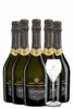 6 Bottiglie Valdobbiadene Prosecco Superiore DOCG Millesimato Extra Dry 2023 Maschio Dei Cavalieri + OMAGGIO 6 bicchieri Maschio Dei Cavalieri