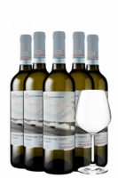 6 Bottiglie Vermentino Sentiero Del Vento 2023 Duca Di Salaparuta + OMAGGIO 6 calici Duca Di Salaparuta
