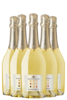 6 Bottiglie Vino Spumante Shãh Mat Bianco Extra Dry Maschio Dei Cavalieri