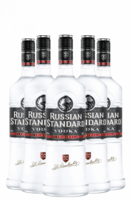 6 Bottiglie Vodka Russian Standard 1Litro