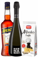 Aperitivo Aperol 1Litro + Prosecco DOC 2022 Bernabei + Amica Chips Tartufo Alfredo