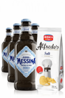 Birra Messina Cristalli Di Sale Da 24 x 33cl + Amica Chips Sale Marino Alfredo