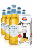 Birra Moretti Filtrata A Freddo da 24 x 33cl + Amica Chips Tartufo Alfredo