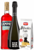 Bitter Campari 1Litro + Prosecco DOC 2022 Bernabei + Amica Chips Tartufo Alfredo