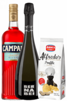 Bitter Campari 1Litro + Prosecco DOC 2022 Bernabei + Amica Chips Tartufo Alfredo