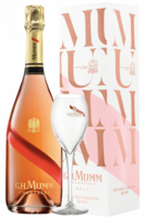 Champagne Grand Cordon Rosé Brut Mumm 75cl (Astucciato) + OMAGGIO 2 Calici Mumm