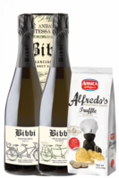 Franciacorta Bibbi Brut 2020 + Satèn 2018 (Ast.) + Amica Chips Tartufo Alfredo