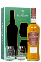 Glen Grant Single Malt Scotch Whisky Aged 12 Years 70cl (Confezione Con 2 Bicchieri)