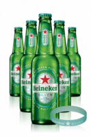 Heineken Silver Cassa da 24 x 33cl + OMAGGIO 2 bracciali Heineken