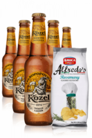 Kozel Premium Lager da 24 x 33cl + Amica Chips Rosmarino Alfredo’s 3 x 130 gr