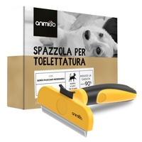 Pennello per la toelettatura per cani - Facile rimozione dei peli in eccesso del cane Dal cardatore - morbido spazzola per cani