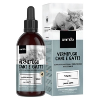 Vermifugo in Gocce - 120 ml - Per Cani e Gatti - Prevenzione Tenie e Vermi dell’Intestino