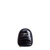 Dark Blue Crocodile skin shoe care travel pouch