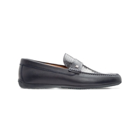 Dark blue fine leather loafer - UK 8US 9EU 42
