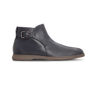 Dark Blue leather Strap Boot - UK 6US 7EU 40