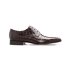 Dark brown crocodile Derby - UK 7US 8EU 41