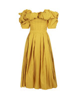 Abito A Corsetto Con Spalle Scoperte Giallo Pop