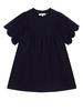 Abito Blu Navy Kids Con Maniche Corte Smerlate