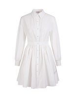 Abito Chemisier Corto Bianco Donna