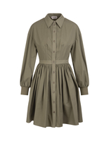 Abito Chemisier Corto Verde Salvia Donna