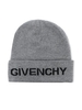 Beanie Kids Grigio Con Logo Nero