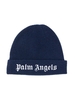 Beanie Kids In Maglia Blu Navy Con Logo