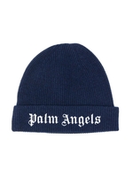 Beanie Kids In Maglia Blu Navy Con Logo