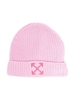 Beanie Kids In Maglia Di Cotone Rosa Con Frecce