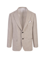 Beige Linen Classic Blazer