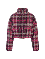 Beige Tweed Moon Cropped Jacket