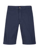 Bermuda Chino Uomo In Cotone Stretch Blu Notte