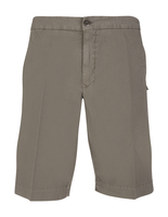 Bermuda Chino Uomo In Cotone Stretch Fango