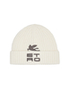 Berretto Donna In Maglia Bianca Con Logo Etro CUBE