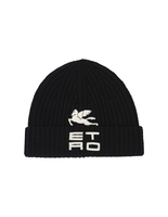 Berretto Donna In Maglia Nera Con Logo Etro CUBE