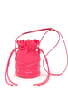 Borsa The Soft Curve in Pelle Rosa Fluo
