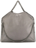 Borsa Tote Falabella Fold Over Grigio Chiaro e Argento