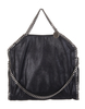 Borsa Tote Falabella Fold Over Nera e Argento