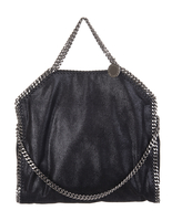 Borsa Tote Falabella Fold Over Nera e Argento